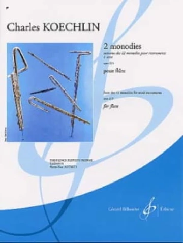 12 Monodies pour instruments à vent, op. 213. 2 monodies pour flûte Visuel